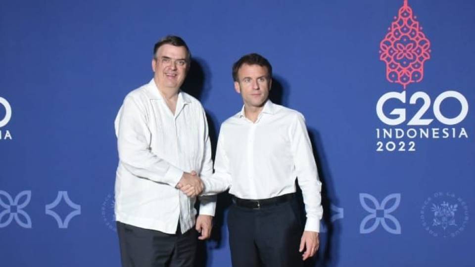 El canciller Ebrard llama a movilizar recursos contra la pobreza y cambio climático en los márgenes de la Cumbre del G20