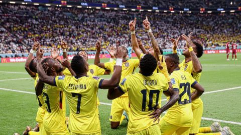 Victoria de Ecuador ante Qatar en el partido inaugural del Mundial de Fútbol "Qatar 2022"