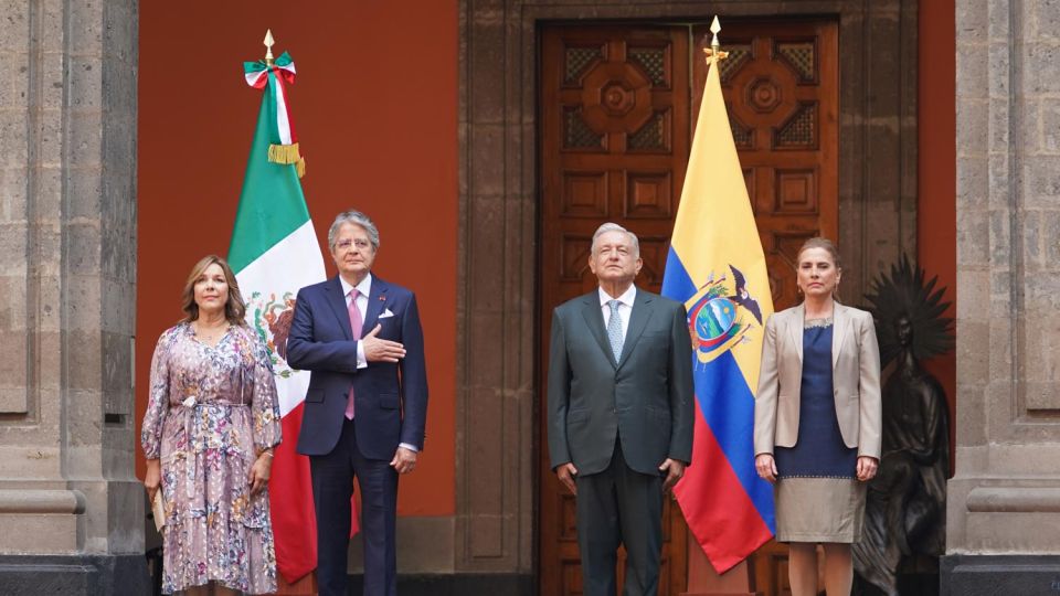 AMLO recibe visita oficial del presidente de Ecuador, Guillermo Lasso Mendoza