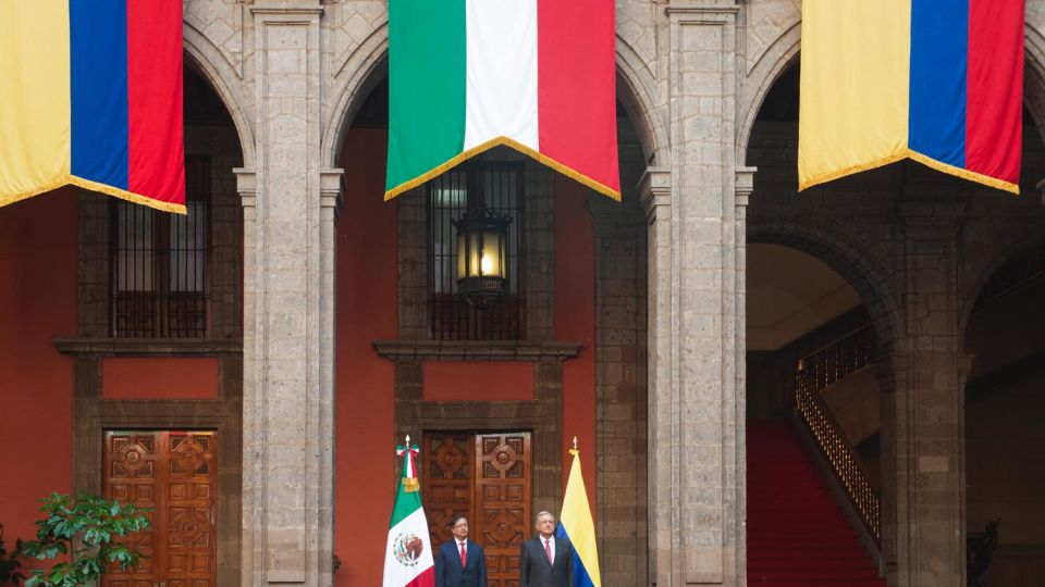 López Obrador recibe visita oficial de Gustavo Petro, presidente de Colombia