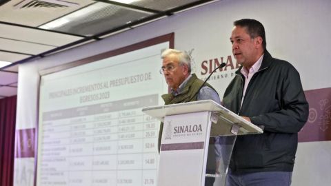 El gobernador Rocha Moya desglosa su Presupuesto 2023; es un 10.95% superior al de este año