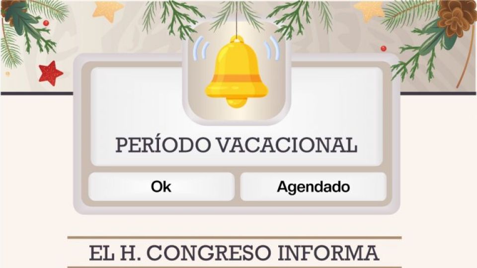 Inició Congreso del Estado de Sinaloa su periodo vacacional decembrino