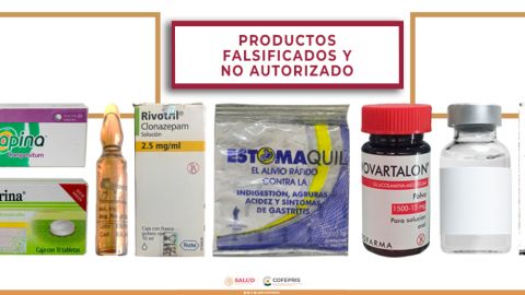 Cofepris alerta sobre falsificación de 7 medicamentos y venta ilegal de fármaco no autorizado