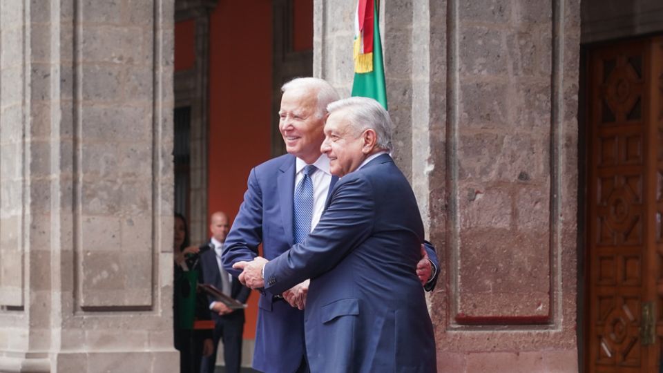 AMLO recibe en Palacio Nacional a Joseph Biden, presidente de Estados Unidos