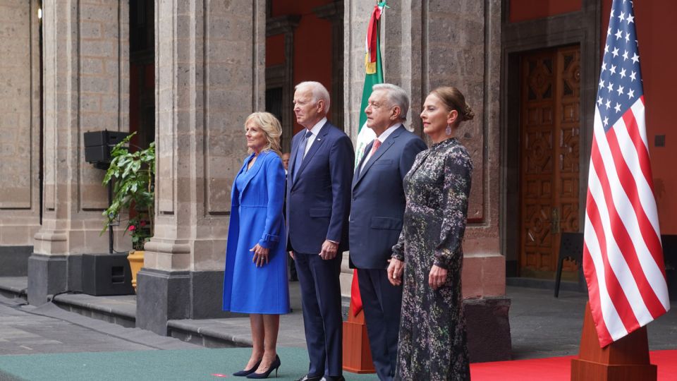 AMLO recibe en Palacio Nacional a Joseph Biden, presidente de Estados Unidos