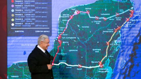 Tren Maya es una hazaña sin precedentes en el mundo: AMLO; presentan avances del tramo 2