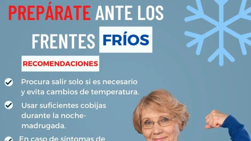 Pide Protección Civil tomar precauciones ante llegada del Frente Frío