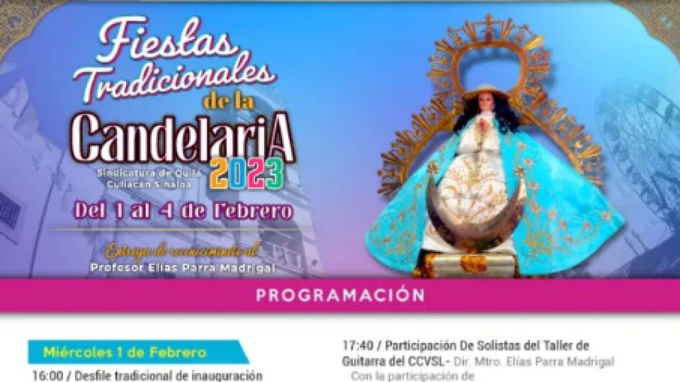 Invitan a los tradicionales festejos de la Candelaria en la sindicatura de Quilá