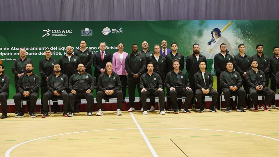 Abanderan a Los Cañeros de Los Mochis antes de su participación en la Serie del Caribe como representantes de México