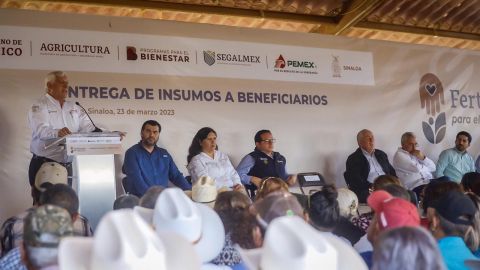 Realizan arranque estatal de entrega de insumos del Programa de Fertilizantes para el Bienestar