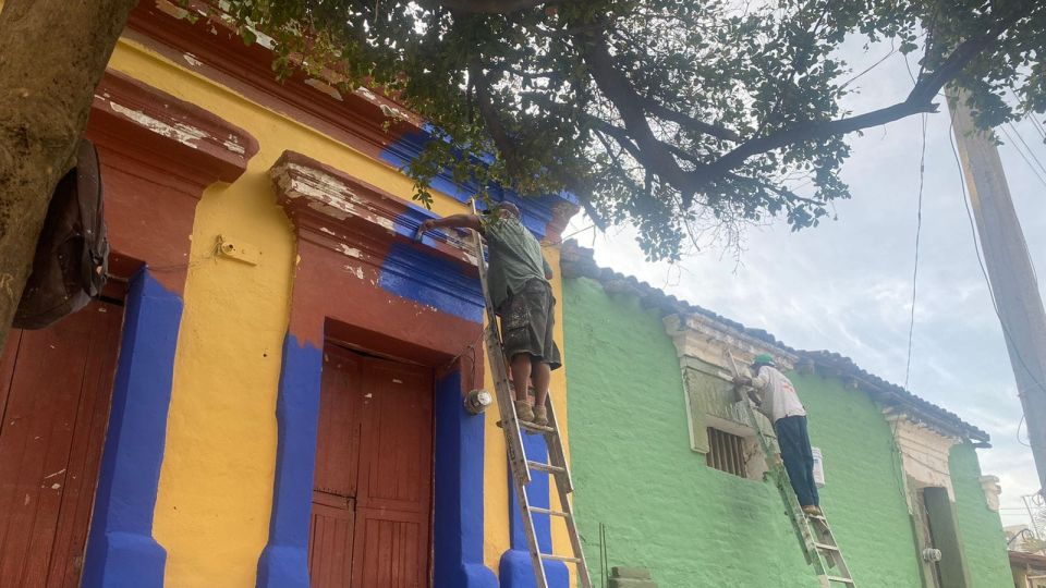 Imala también se pinta de colores para resaltar su belleza