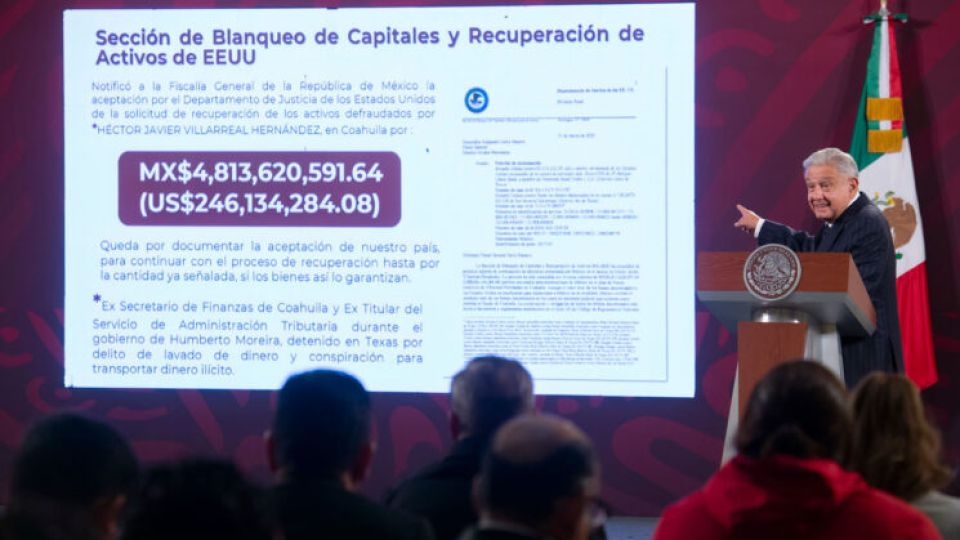 Departamento de Justicia de Estados Unidos devolverá 4.8 mil millones de pesos desviados por exfuncionario de Coahuila