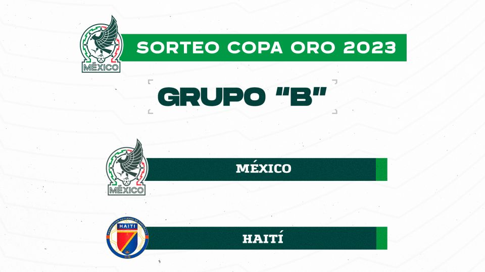 Ya están definidos los equipos a los que se enfrentará México en la Copa Oro de la Concacaf 2023