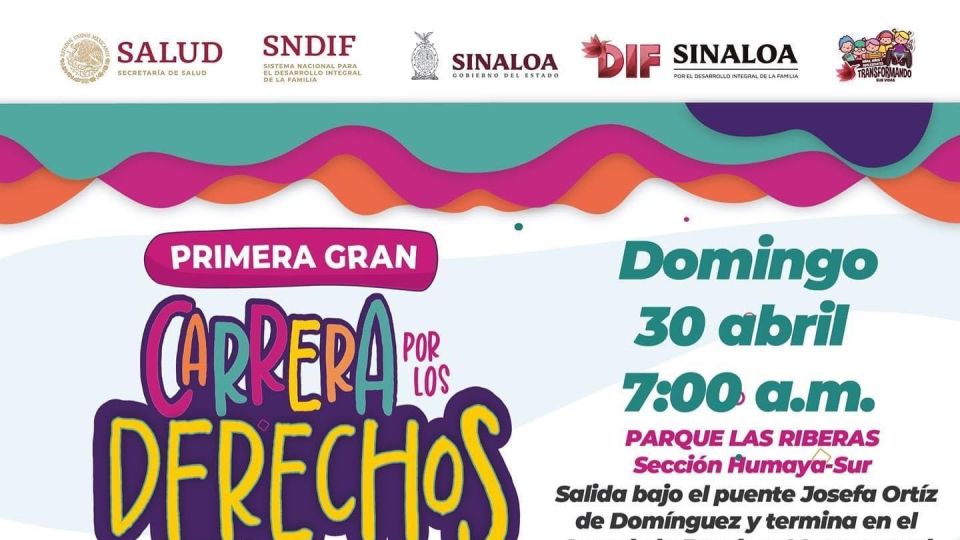 Invitan a la Primera Gran Carrera por los Derechos de las Niñas, Niños y Adolescentes.