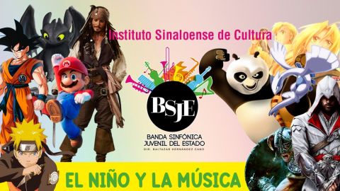 Celebrará la Banda Sinfónica Juvenil a los niños con temas de películas, de videojuegos y de anime