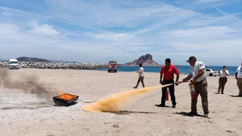 Protección Civil brinda capacitación en atención de incendios a personal del Instituto Nacional de Migración