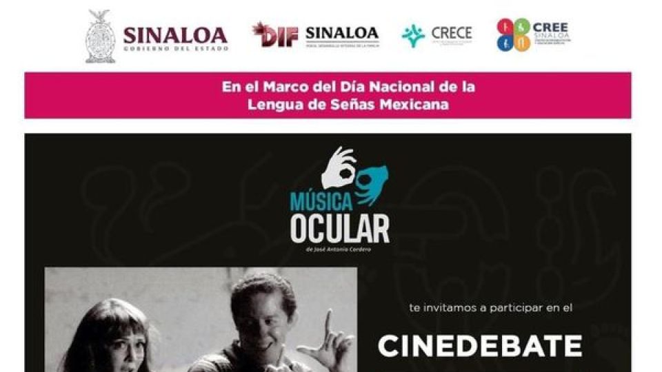 DIF Sinaloa invita al cine debate "música ocular"