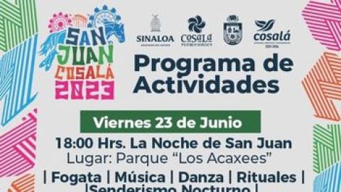 Cosalá celebrará el Día de San Juan Bautista con actividades artísticas y culturales