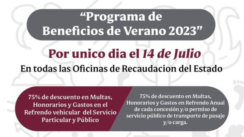 Gobierno del Estado tendrá descuentos en trámites vehiculares por único día