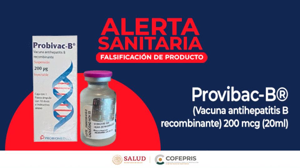 Alertan sobre falsificación de vacuna para la hepatitis B