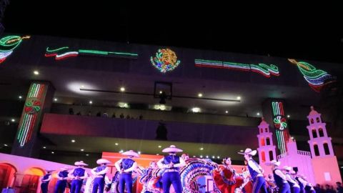 Todo preparado para la celebración del Grito de Independencia en Palacio de Gobierno