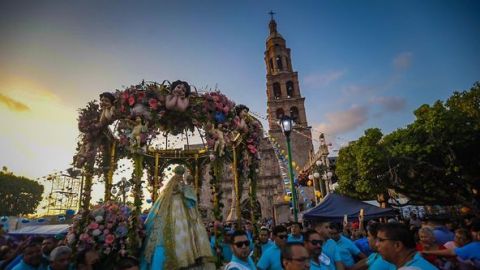 Celebran fiestas patronales en honor de la Virgen de "Nuestra Señora de El Rosario"