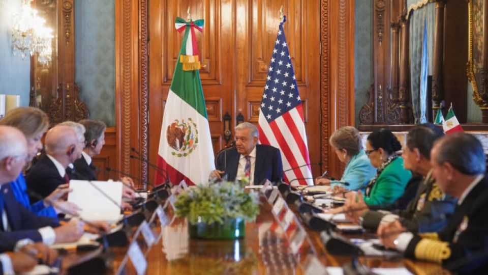 AMLO recibió en Palacio Nacional a Antony Blinken, secretario de Estado del gobierno de Estados Unidos y su comitiva