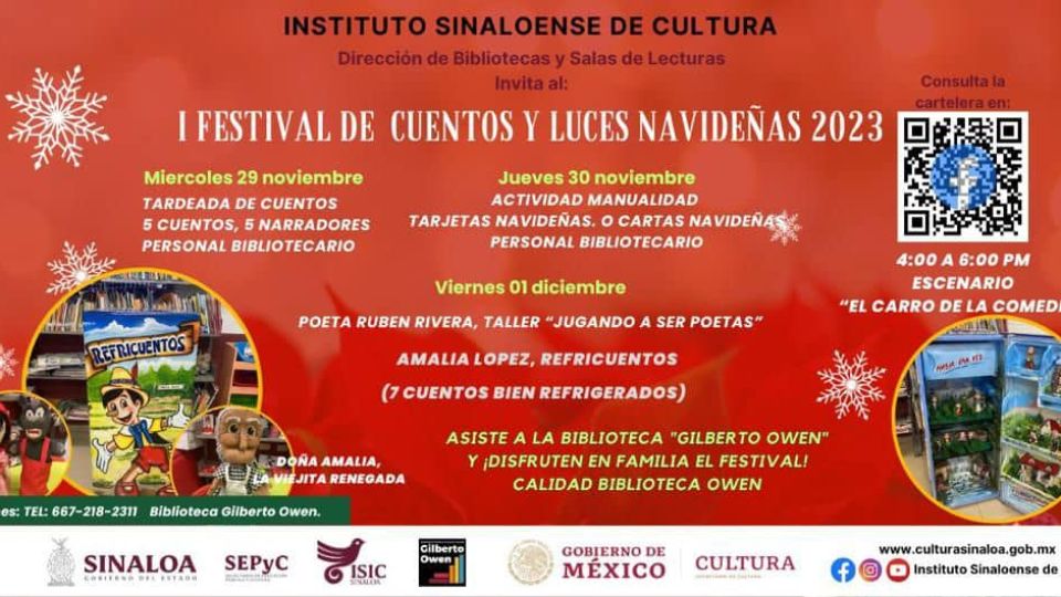 La Biblioteca Owen invita a su Festival de Cuentos y Luces Navideñas