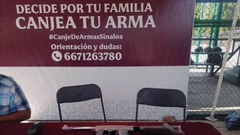 El programa de canje de armas continuará activo en Culiacán y Elota durante dos semanas más