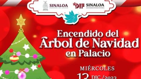 Invitan al encendido del Árbol Navideño en la explanada de palacio de gobierno