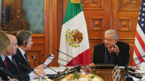 Recibe AMLO al secretario de Estado del gobierno estadounidense  Antony Blinken