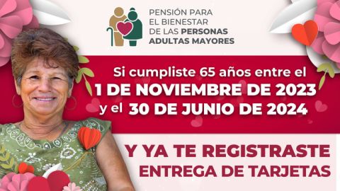 Del 1 al 19 de febrero se entregará la tarjeta a los nuevos derechohabientes de la pensión para adultos mayores