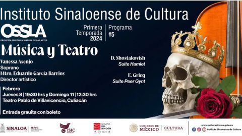 Presentarán suites de Grieg y Shostakovich en el programa de la OSSLA este próximo 8 de febrero