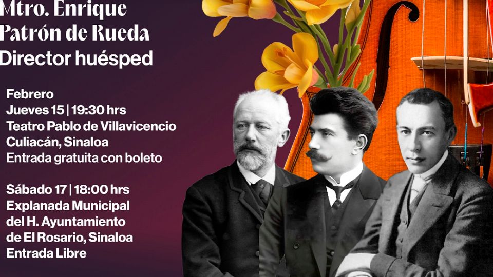 Se presentará la OSSLA este jueves 15 bajo la dirección artística del Mtro. Enrique Patrón de Rueda