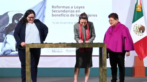 Firma presidenta decreto por el que se reforman leyes para proteger a las mujeres en México