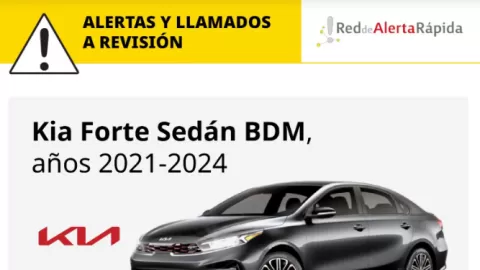 Llaman a revisión a más de 20 mil vehículos Kia por falla relacionada con el sistema de frenos