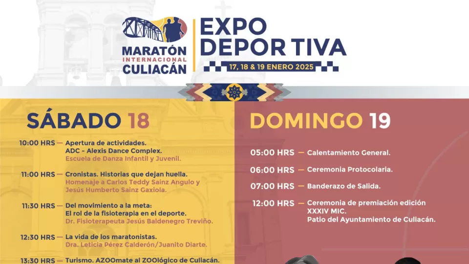 Este domingo 19 de enero se realizará el Maratón Internacional de Culiacán 2025