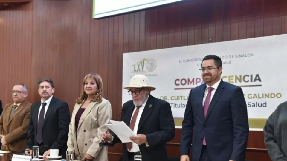 Comparece Secretario de Salud, Cuitláhuac González, ante Congreso del Estado