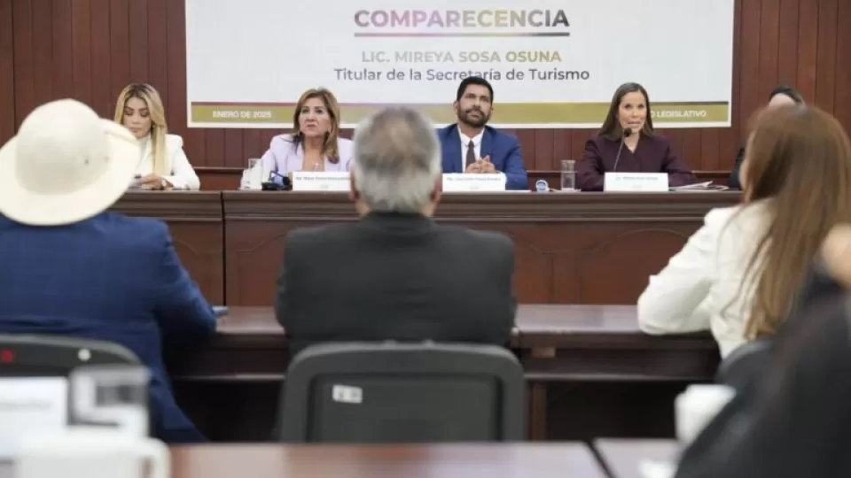 Comparece Secretaria de Turismo ante el Congreso del Estado