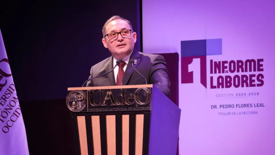 Realiza Rector de la UAdeO, Pedro Flores Leal, su primer informe de labores