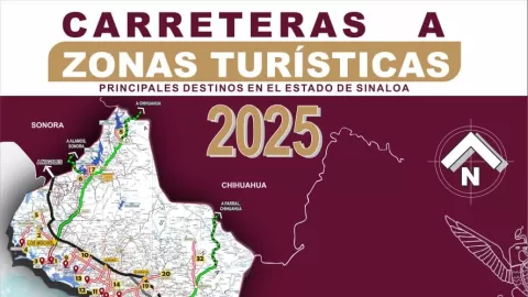 Rehabilitarán carreteras a 64 destinos turísticos en Sinaloa