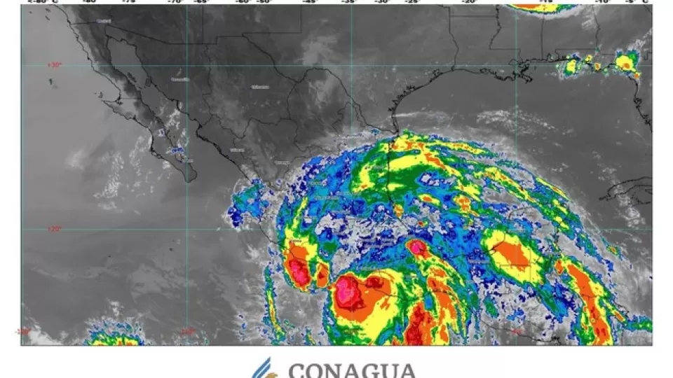 Huracán Erick de categoría 1 se localiza en tierra sobre el oriente de Guerrero: CONAGUA