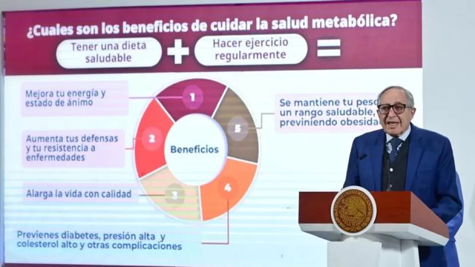 Secretaría de Salud comparte los beneficios de dieta saludable y actividad física para mantener buena salud metabólica