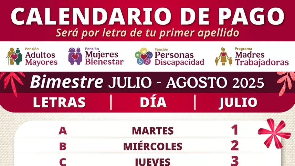 Calendario de Pago