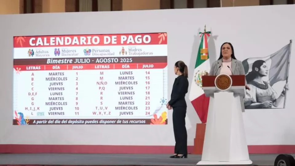 Del 1 al 24 de julio, inicia pago de Pensiones y Programas para el Bienestar del bimestre julio- agosto