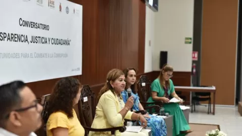 Participa Guerra Ochoa en Conversatorio: Transparencia, Justicia y Ciudadanía