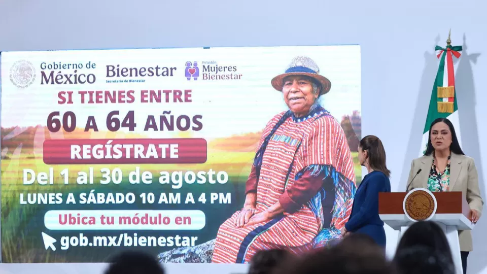Del 1 al 30 de agosto arranca inscripción a la Pensión Mujeres Bienestar de 60 a 64 años