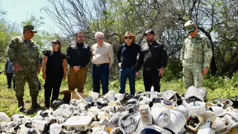 Encabezó Rocha Moya acto de incineración de narcóticos y destrucción de objetos del delito