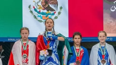 Wendy Lara, primera mexicana bicampeona juvenil del mundo en Artes Marciales Mixtas