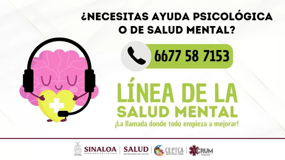 Durante este periodo vacacional la Línea de la Salud Mental mantendrá su atención las 24/7